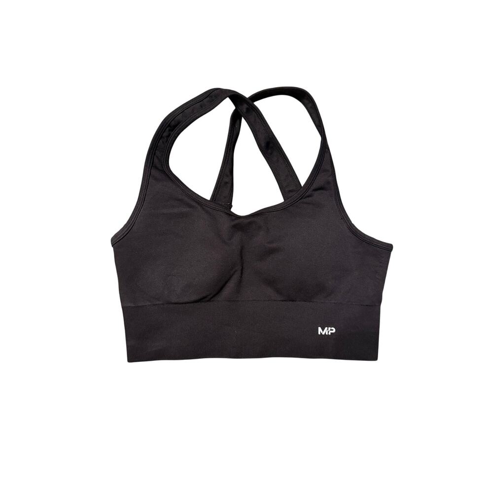 MP Myprotein Black Seamless Sports Bra Women’s Medium | Racerback